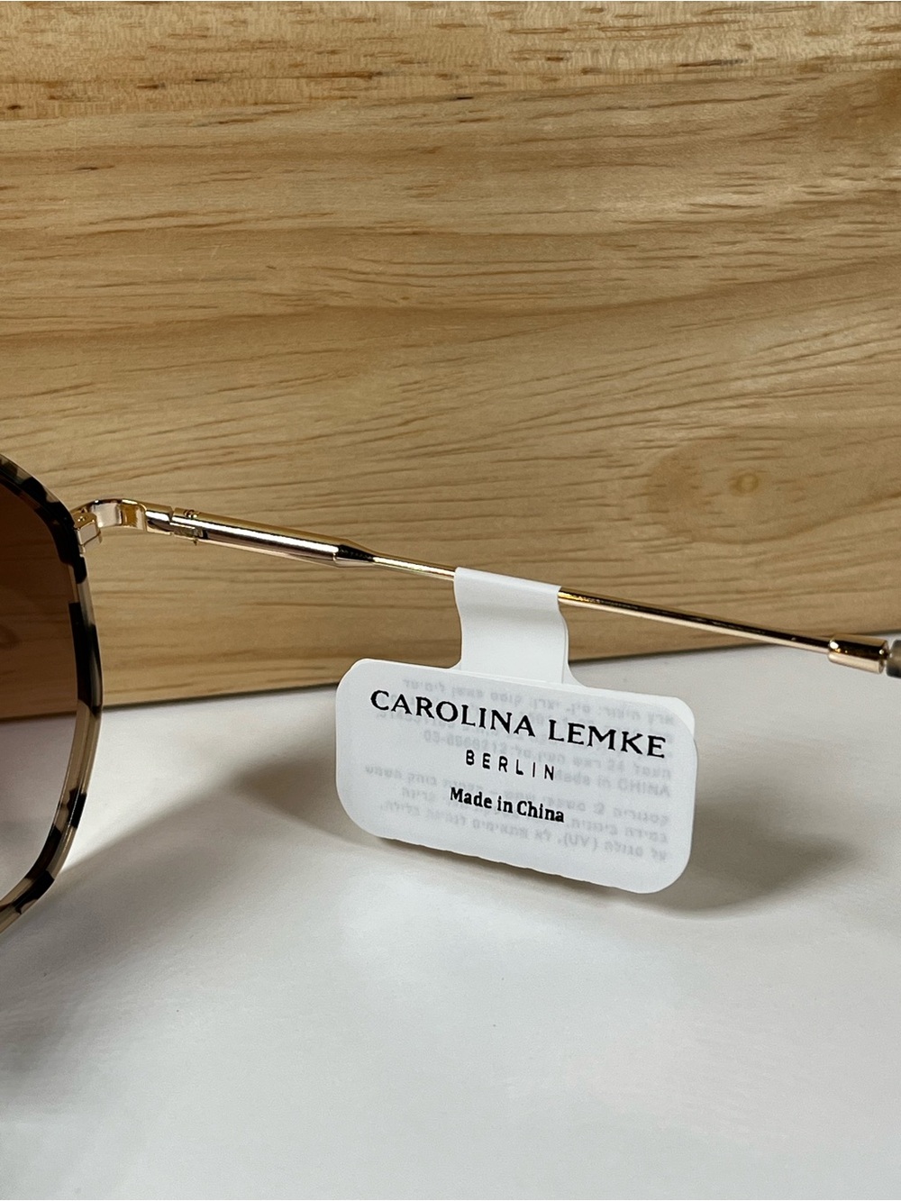 Brand New In Box Carolina Lemke Berlin Designer Sunglasses Grey Demi Gold Style - Picture 7 of 12